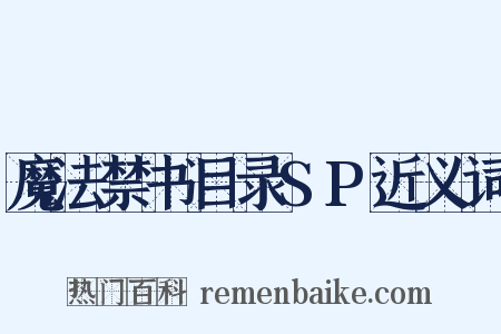 魔法禁书目录SP近义词是什么意思的图片